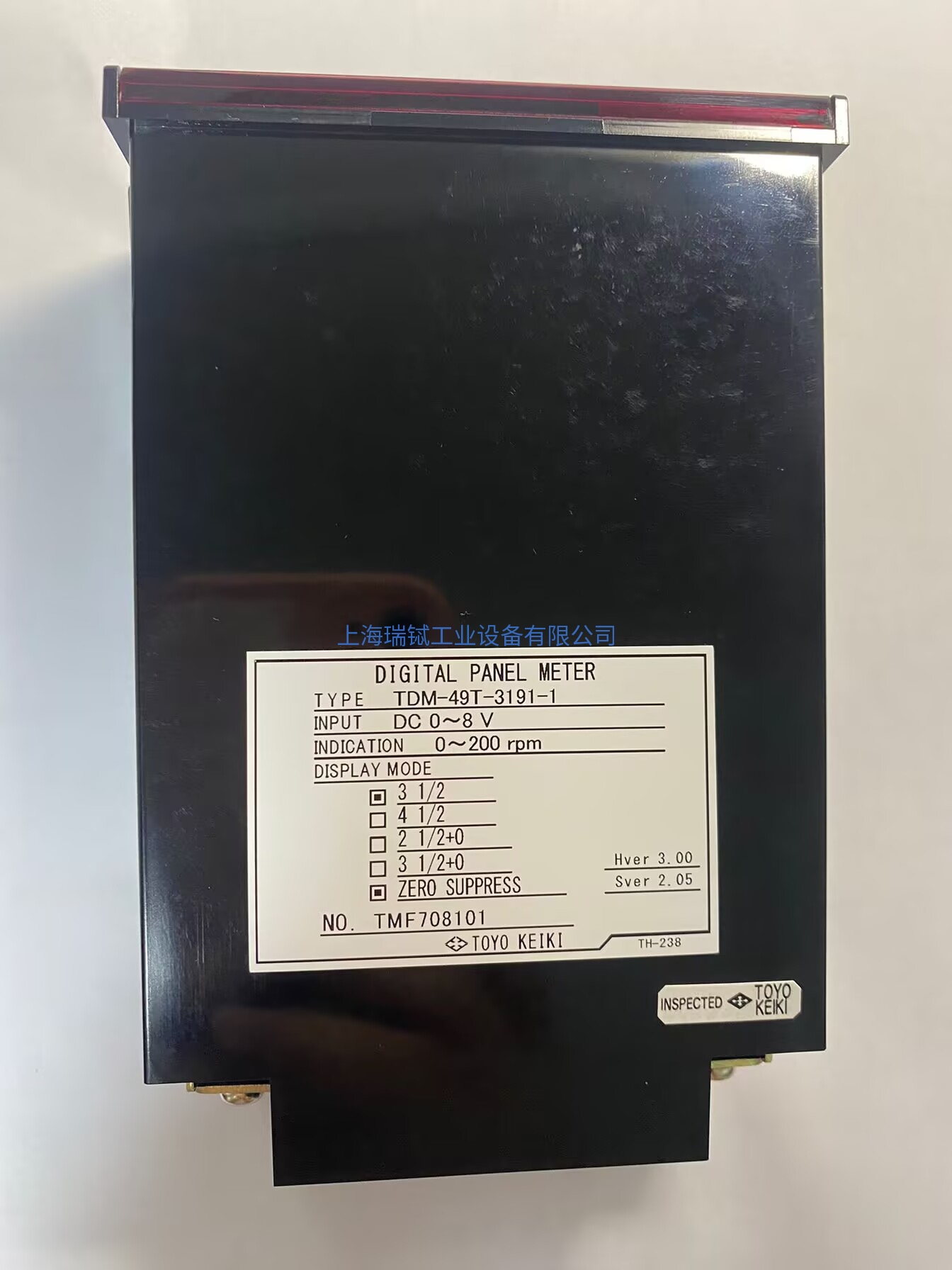 日本TOYO KEIKI速度表TDM-49T-3191-1，Indication： 0-200 rpm